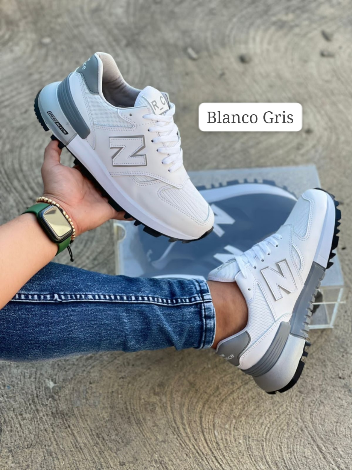 NB008 1300 Unisex - COLOR: BLANCO GRIS, ralla: 42